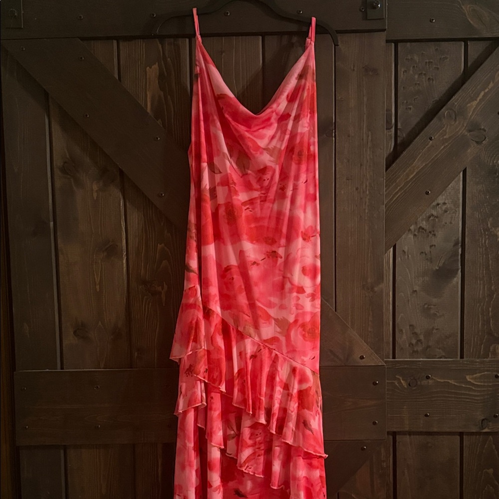 Vibrant Pink Asymmetrical Dress